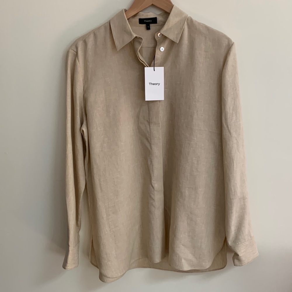 COPY - Brand new Theory Women's Pure Linen Classic shirt